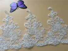 9Yards French Decorative Polyester Wholesale Wedding Embroidery Scallop Bridal Lace Trim Y06 scallop trim lace lingerie set