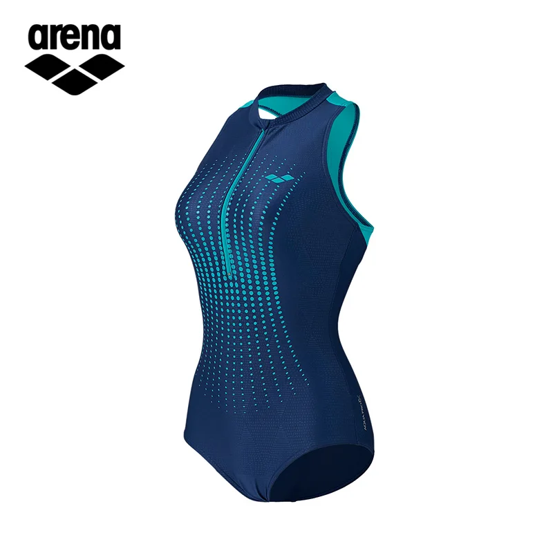 Arena тип профессиональный женский купальный костюм бикини цельный купальный костюм тонкий и пуш-ап - Цвет: FSS7226