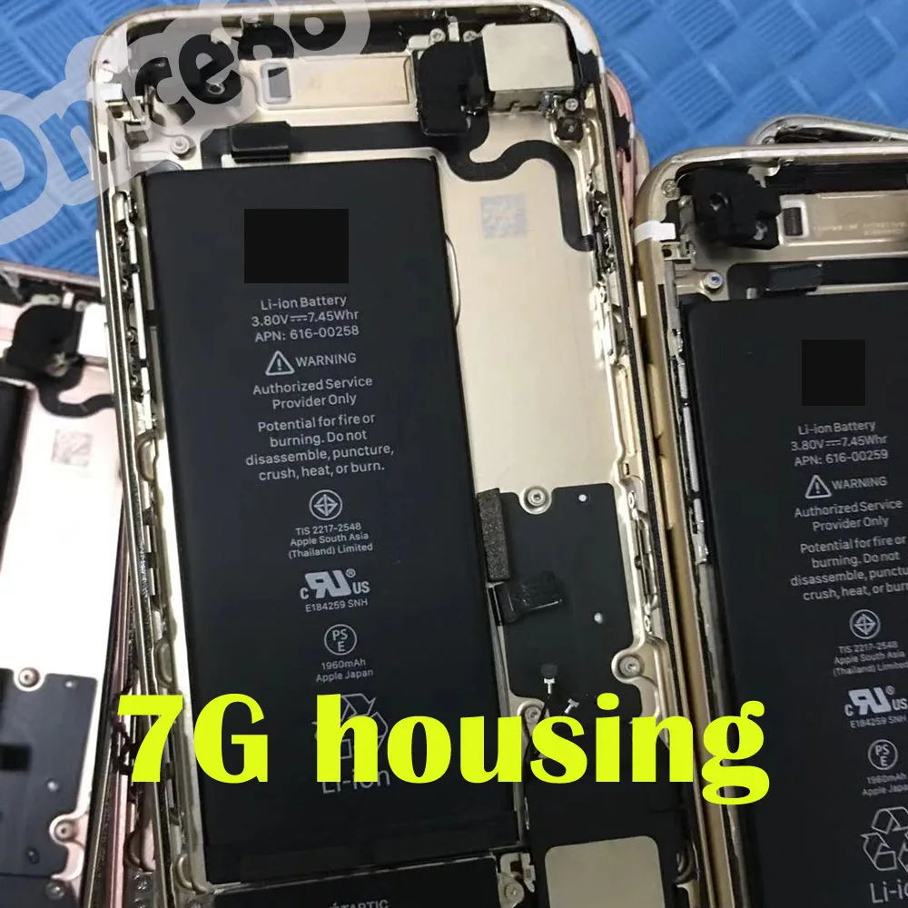 

For iphone 7G Original mobile phone housing ,including camera& battery&bell and so on parts,good quality mobile phone back cover