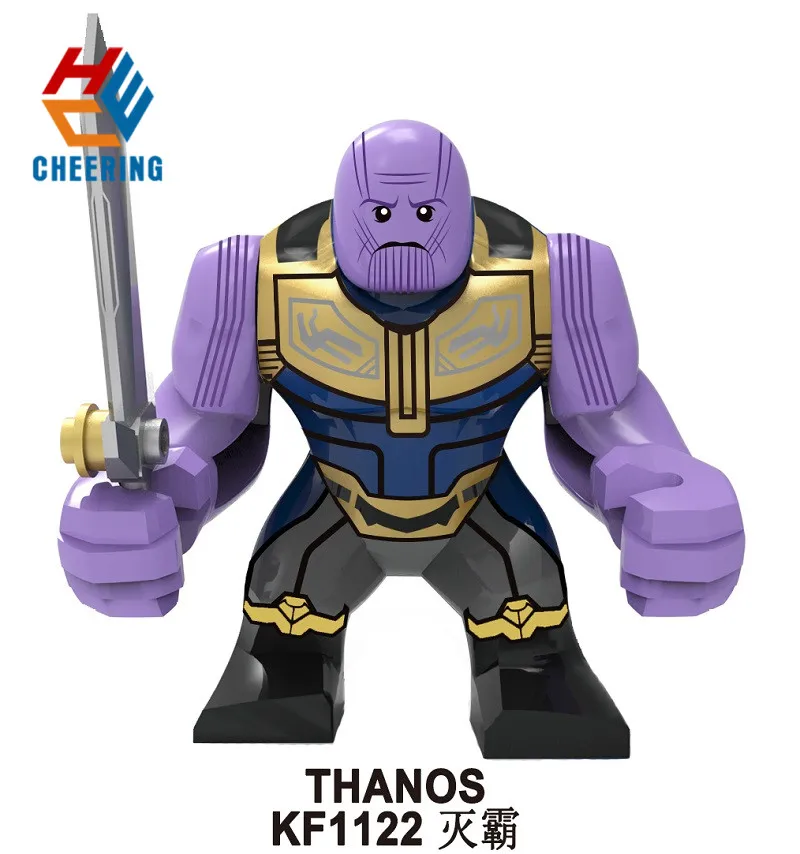 

KF1122 Big Figures Building Blocks Avengers 4 Endgame Bricks Super Heroes Iron Monger Hulk Thanos Gift Toys Gift For Children
