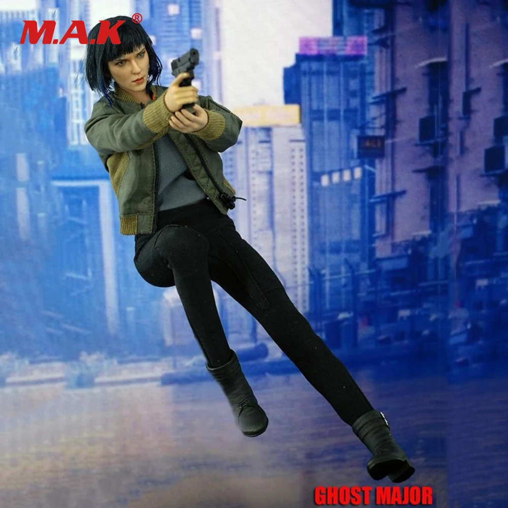 

1/6 Scale Female Figure Accessries Ghost Major Ghost in the Shell Scarlett Johansson Clothing & Head for 12 inches Figure Body