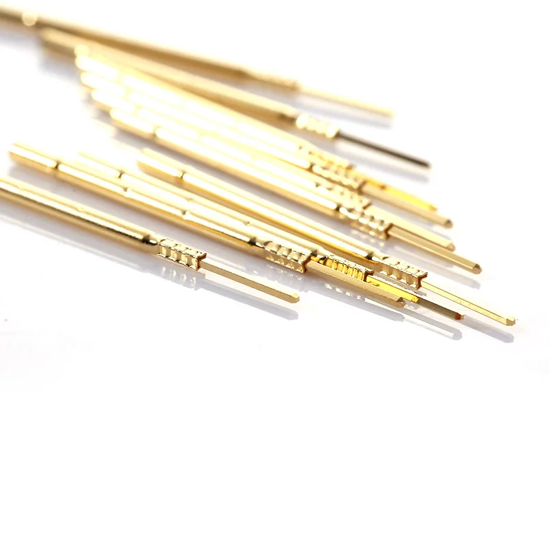 Huarong R100-3W Test Probe Length 38.3mm Brass Metal Spring Test Probe Nickel Plated Gold Tool For  Industrial Instrument