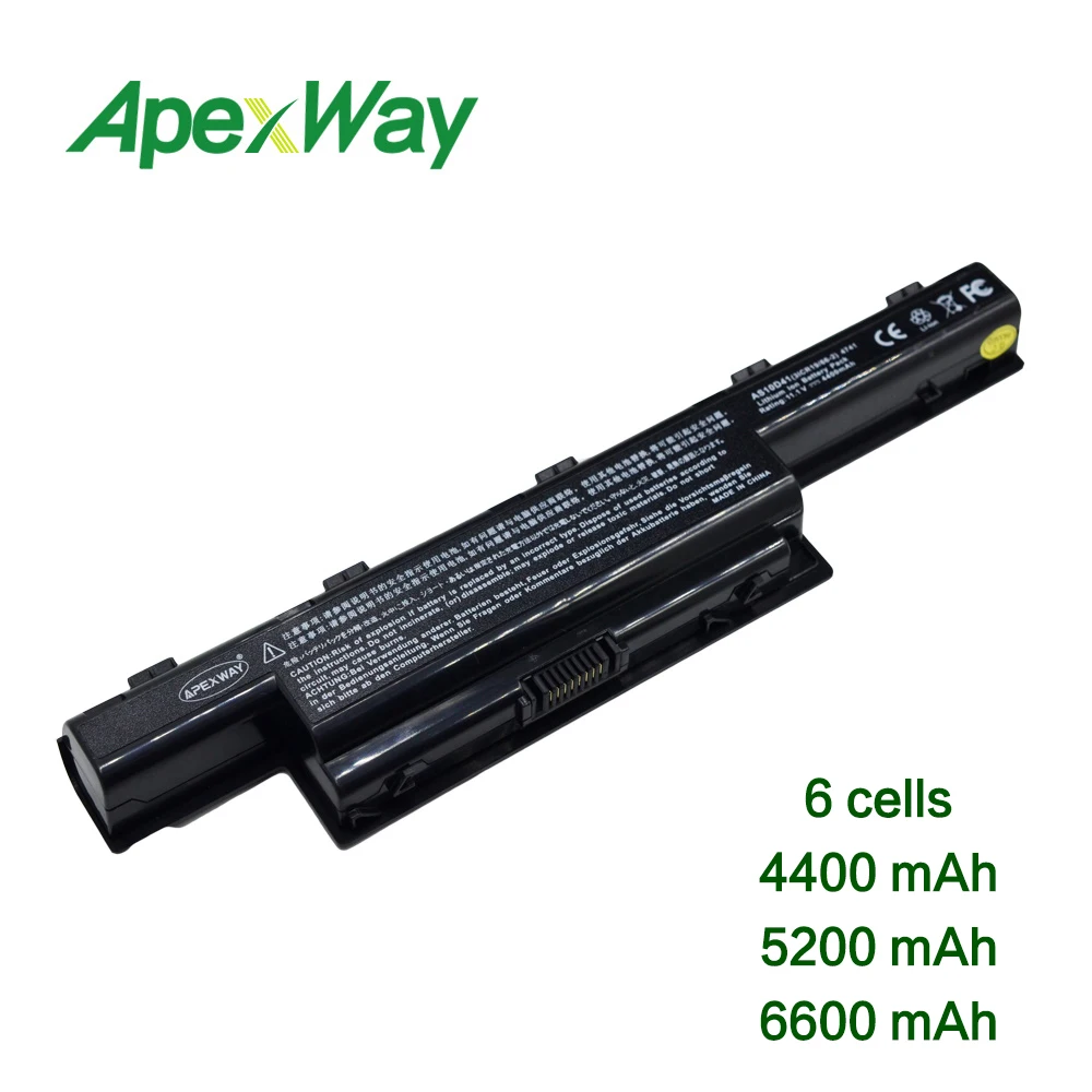 6 Cells 10.8V Laptop Battery for Acer Aspire 5750G v3 4741 AS10D41 V3