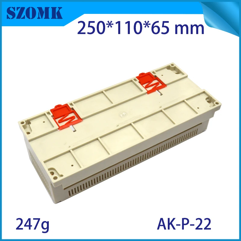Пластиковый ПЛК контроллер szomk 250*110*65 мм индивидуальный пластиковый корпус din