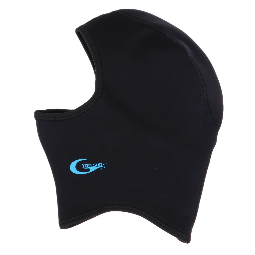 3mm Neoprene Scuba Diving Neck Hat Full Face Mask Wetsuit Snorkeling Bib Hood Surfing Swimming Hood Cap Head Cover for Women Men