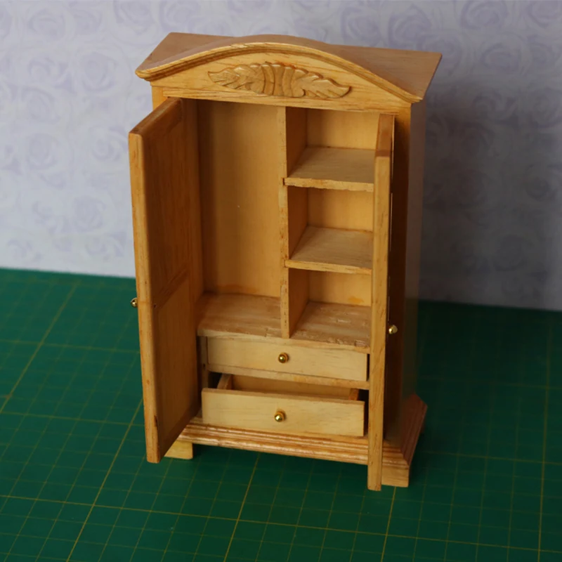 1/12 نطاق مصغر نوم اليدوية الاكسسوارات خزانة بيت الدمية لعب للأطفال