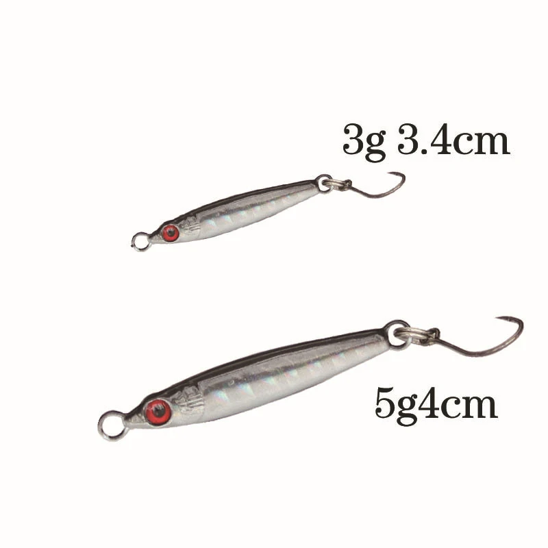 ILure 5 unids/lote nuevo Metal Jig cuchara 3G/5g cebo Artificial Shore Jigging pesca Super duro de plomo pescado lubina Pesca señuelo Pesca ILure 5 unids/lote nuevo Metal Jig cuchara 3G/5g cebo Artificial Shore Jigging pesca Super duro de plomo pescado lubina Pesca señuelo Pesca