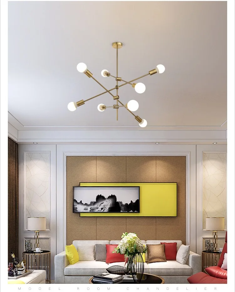 Скандинавские лампы для гостиной, современный минималистичный подвесной светильник, индивидуальная креативная лампа для спальни, столовой, трубчатая лампа