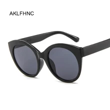 Сексуальные солнцезащитные очки кошачий глаз женские брендовые дизайнерские Зеркальные Солнцезащитные очки женские круглые линзы Оттенки для женщин UV400