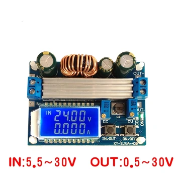 

DC DC Automatic Boost/Buck Converter CC CV Power Module 0.5-30V 4A Adjustable Regulated power supply Voltmeter ammeter