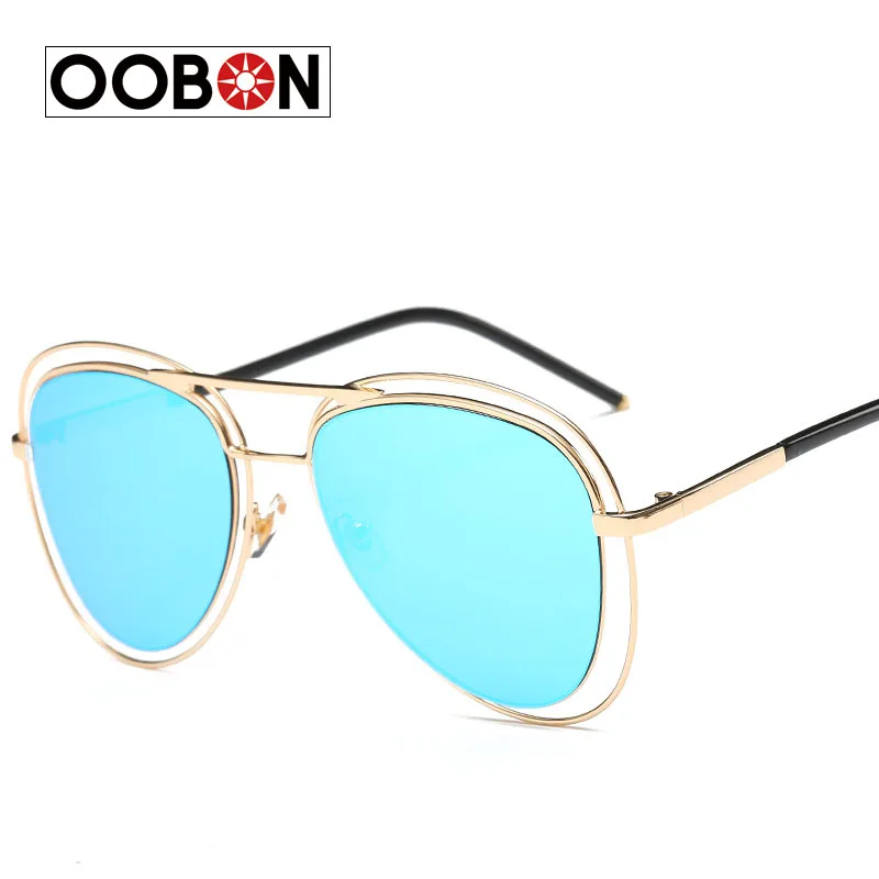 2017 Женская Мода Солнцезащитные Очки Классический Марка Дизайнер Двойной Балки