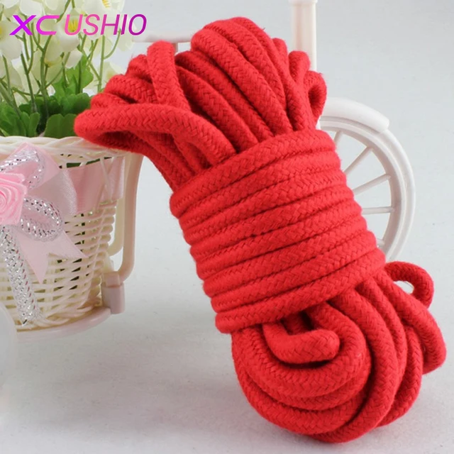 5m 10m Long Thick Strong Cotton Rope Fetish Sex Restraint Bondage