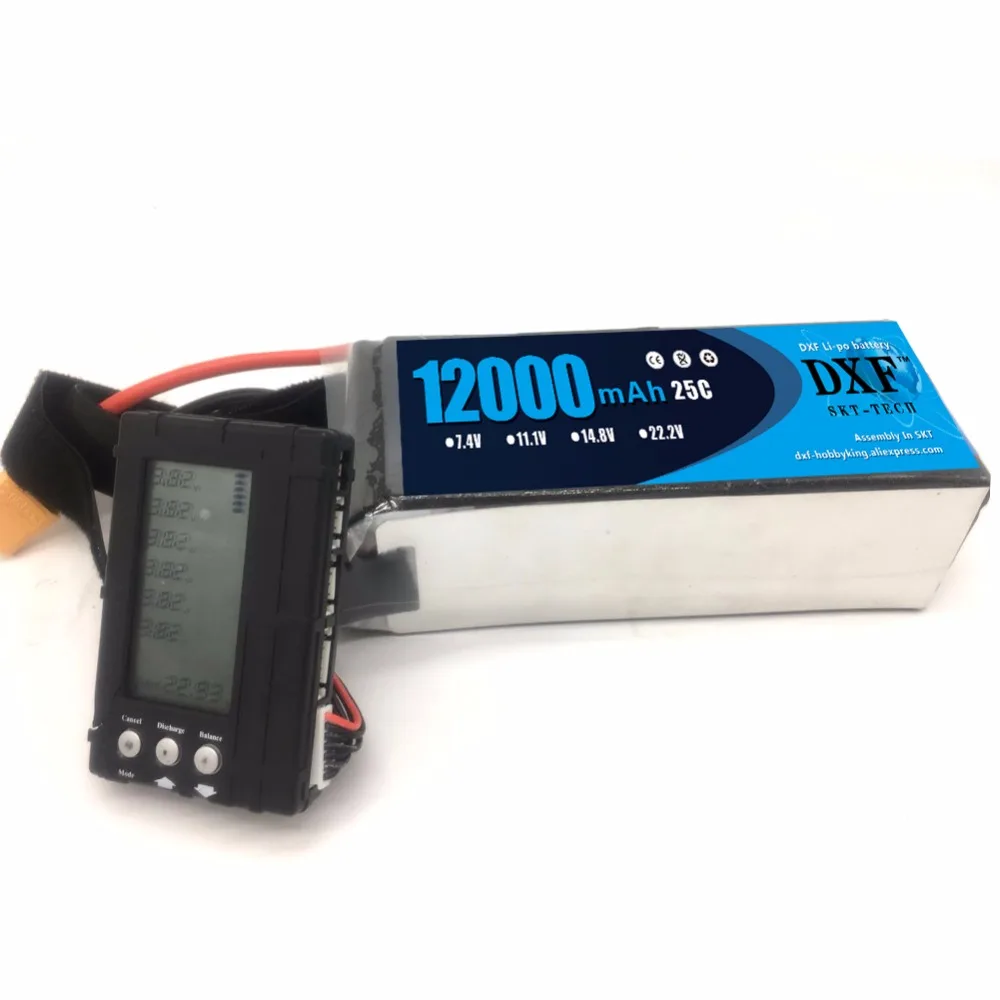 DXF 12000mAh 22 2 V 6S 25C RC Lipo батарея для вертолета S1000 Drone FPV UAV Автомобильная лодка