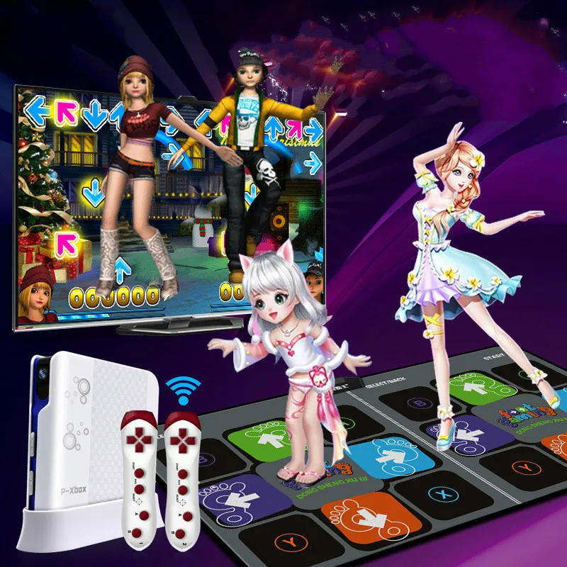 Cdragon Camera Support Dance Mat Motion Sensing Dance Pad Sliming Game 11mm Wireless Game Console For TV PC Rug Fitness