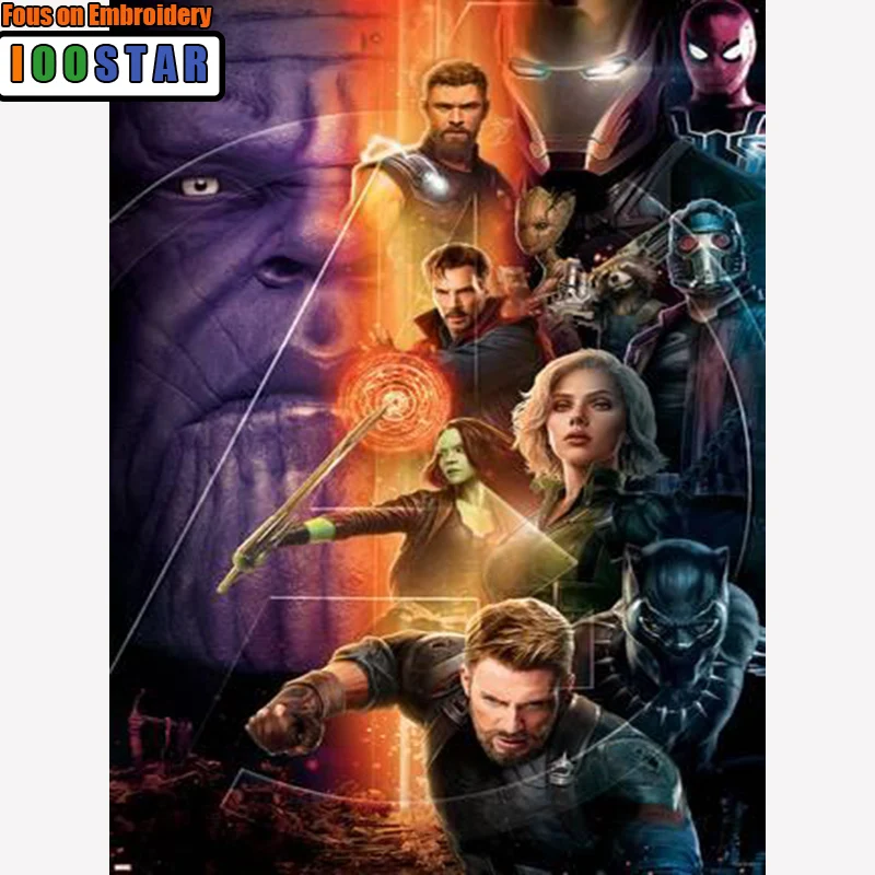 2018 movie diamond painting Needlework diamond mosaic New avengers