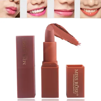 

New Fashion Velvet Pumpkin Color Lipstick Women Matte Brick Long Lasting Lips Ladies Waterproof Moisturizing Makeup Beauty Tool