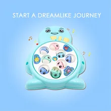 Развивающие игрушки ребенок милый пингвин Магнитный интеллект Рыболовный Инструмент Автоматическая музыкальная игрушка пингвин Электрический Рыболовный набор