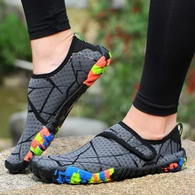 Летняя мужская пляжная обувь; женская уличная обувь для плавания; мягкие пляжные туфли на плоской подошве; Новинка; нескользящая прогулочная обувь для пары; водные кроссовки для йоги