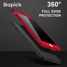 Bapick 360 Full Cover Phone Case for iPhone 6 6s 7 8 plus 5 5s SE Case with Glass for iPhone X XS Max XR Back Screen Protective Bapick 360 Full Cover Phone Case for iPhone 6 6s 7 8 plus 5 5s SE Case with Glass for iPhone X XS Max XR Back Screen Protective