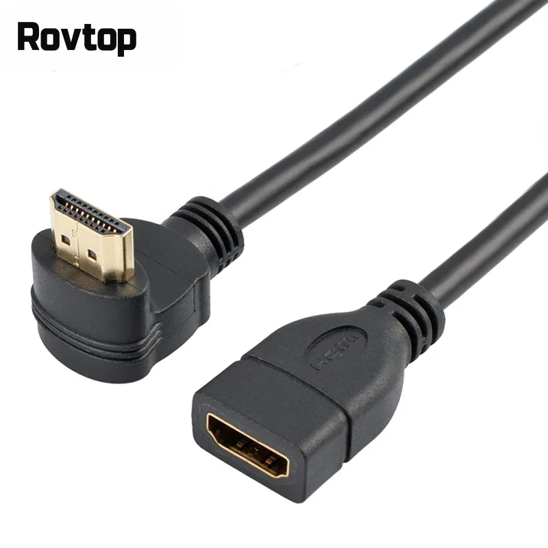 

HDMI Cable Male to HDMI Female Adapter 4K Converter Extender 270 90 Degree Right Angle for 1080P HDTV PC HDMI Adapter