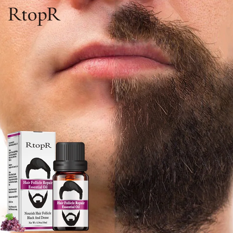 RtopR масло для восстановления волосяного фолликула, мужское стильное масло для усов, роста волос, бороды, тела, волос, бровей, увлажняющее, сглаживающее TSLM2