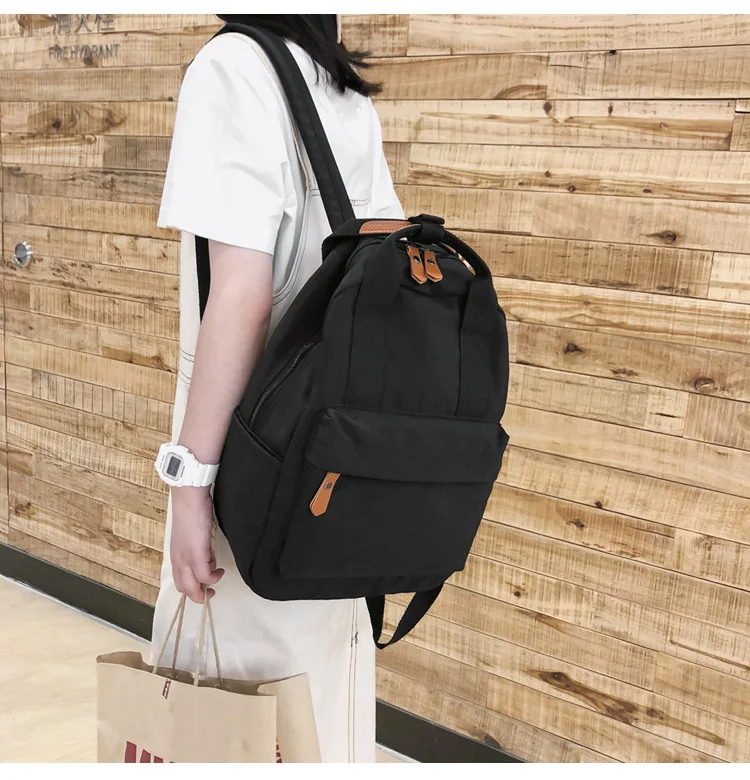 Bag bag female Korean high school students backpack ins wind ancient campus fashion small backpack