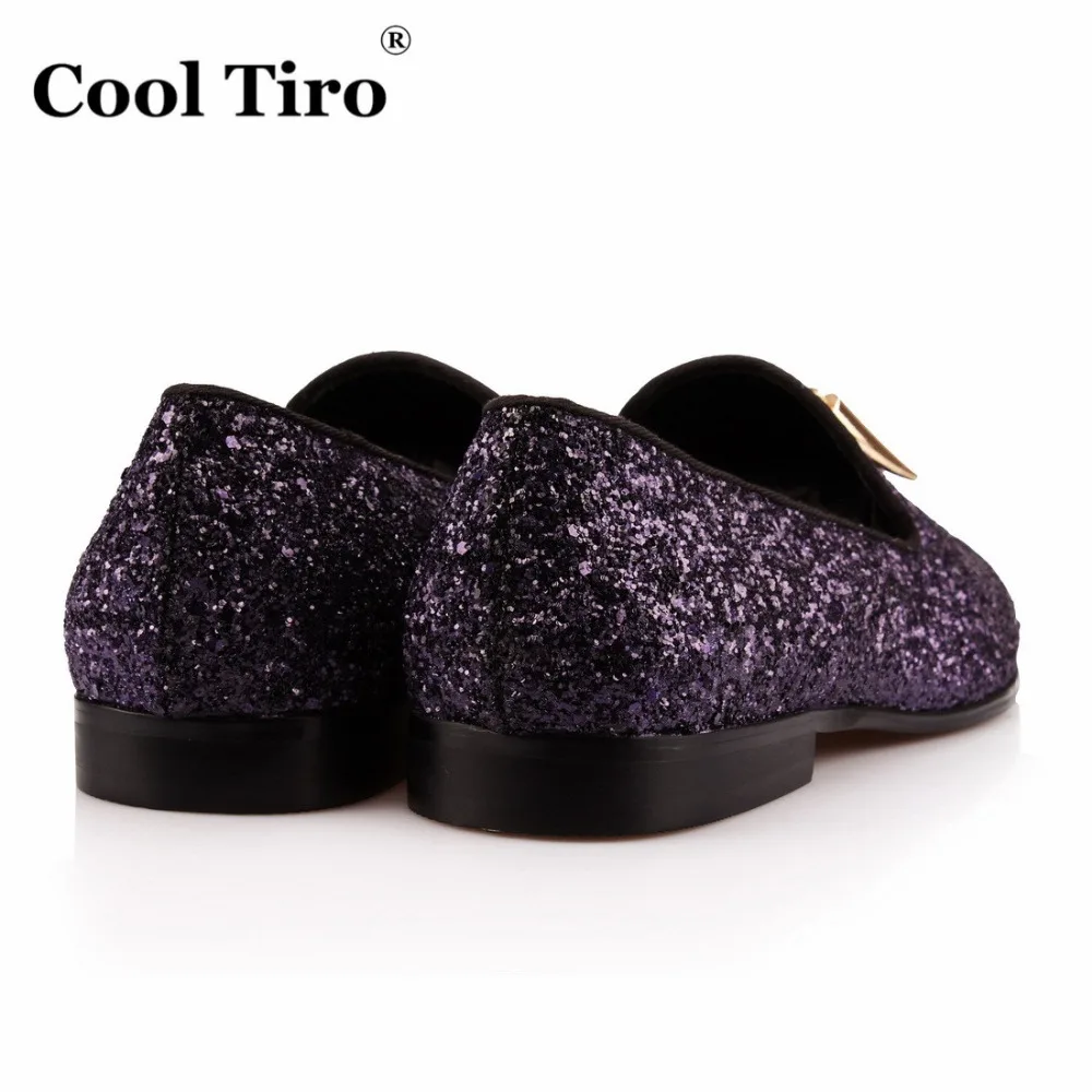 Purple Gold Glistening Glitter Loafers (13)