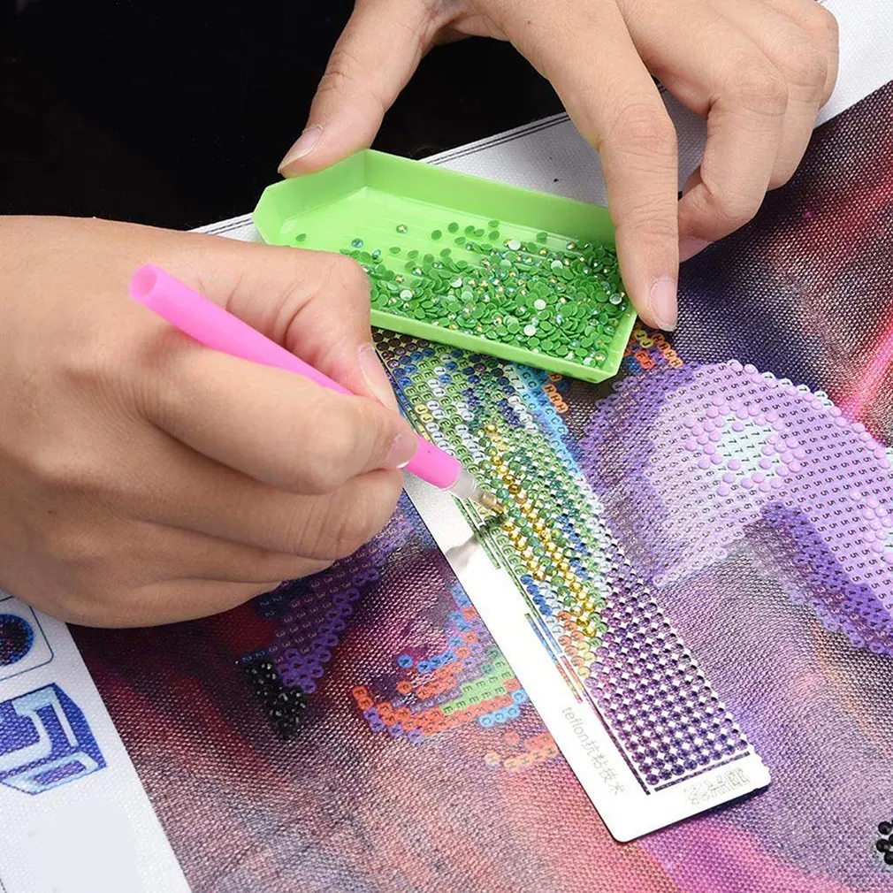 DIY Алмазная картина точка дрель стальная линейка инструмент для маркировки чистая линейка ручная Алмазная вышивка линейка из нержавеющей