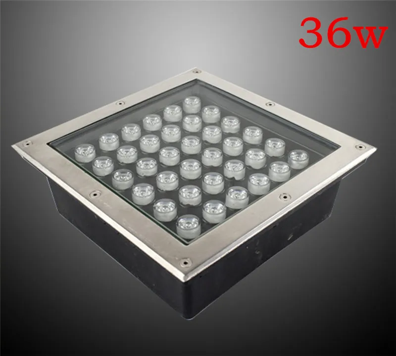 Светодиодный свет Похоронен лампы 36 W AC85-265V DC12V земли свет лампы Открытый Путь садовый настил подземные лампы Водонепроницаемый RGB Красный