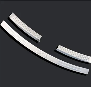 

Car styling Stainless Steel Inner Rear Bumper Protector Sill Trunk trim to Mazda CX-5 2012 2013 2014 2015 CX5 accessories