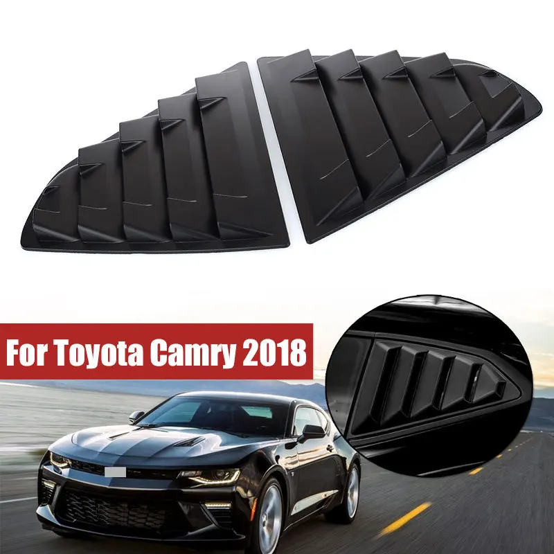 

2 Pcs Car Side Venting Window Cover for Toyota Camry 2018 ABS Rear Quarter Panel Window Side Louvers Car Styling Accessories