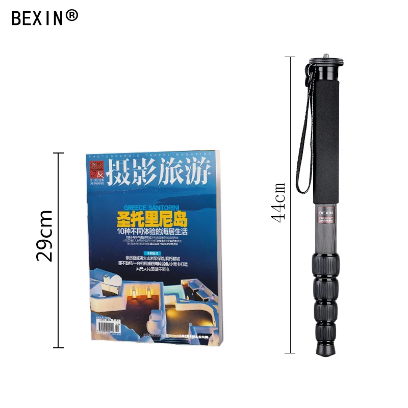  BEXIN Extendable Lightweight Telescopic Carbon fiber 1650mm Height Camera Monopod For Canon Nikon S