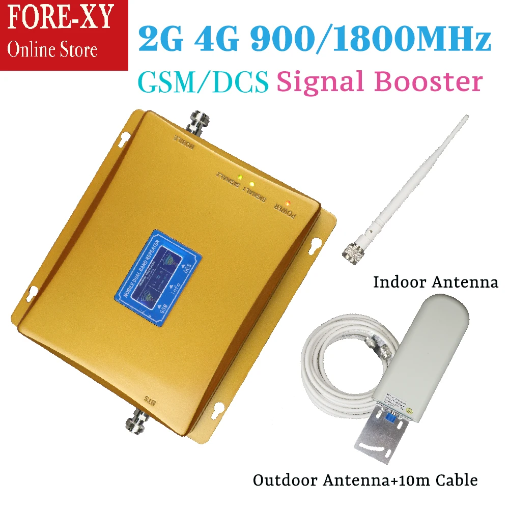 

2G 4G LTE Signal Booster Cellphone Signal Amplifier DCS GSM Mobile Repeater Cellular Amplificador antenna for home and office