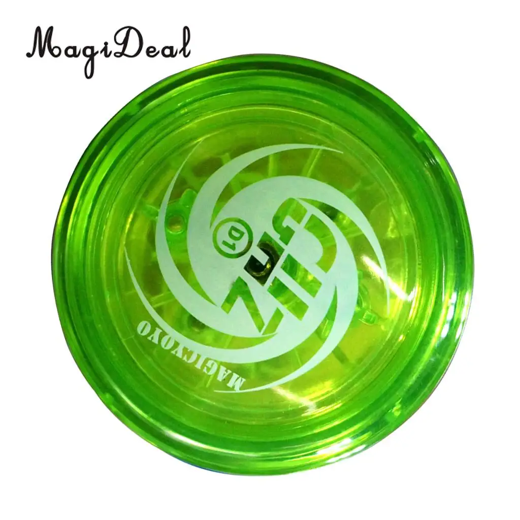 Plastic D1 Spin Ball Professional YoYo Size E Bearing with String for Kids Children Adult Classic Toy Green