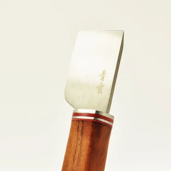 

High Speed Steel Redwood handle Leather Cut Tools Incision Craft Knife Copper Trimming Knife with Blade Leather Tool 35mm width