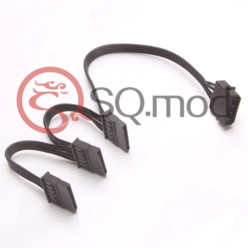 

PC Server Computer DIY 1 IDE Molex to 3 SATA Adapter Converter Splitter Expansion Power Cable Cord 18AWG