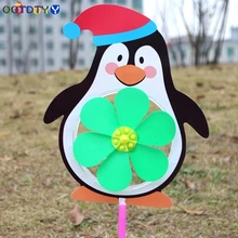 Китайский Зодиак ветра счетчик мельница милый мультфильм животных веяло детская игрушка пингвин Ноя