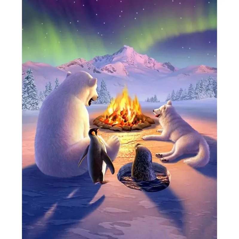 Dispaint-Full-Square-Round-Drill-5D-DIY-Diamond-Painting-Bear-penguin-scenery-3D-Embroidery-Cross-Stitch