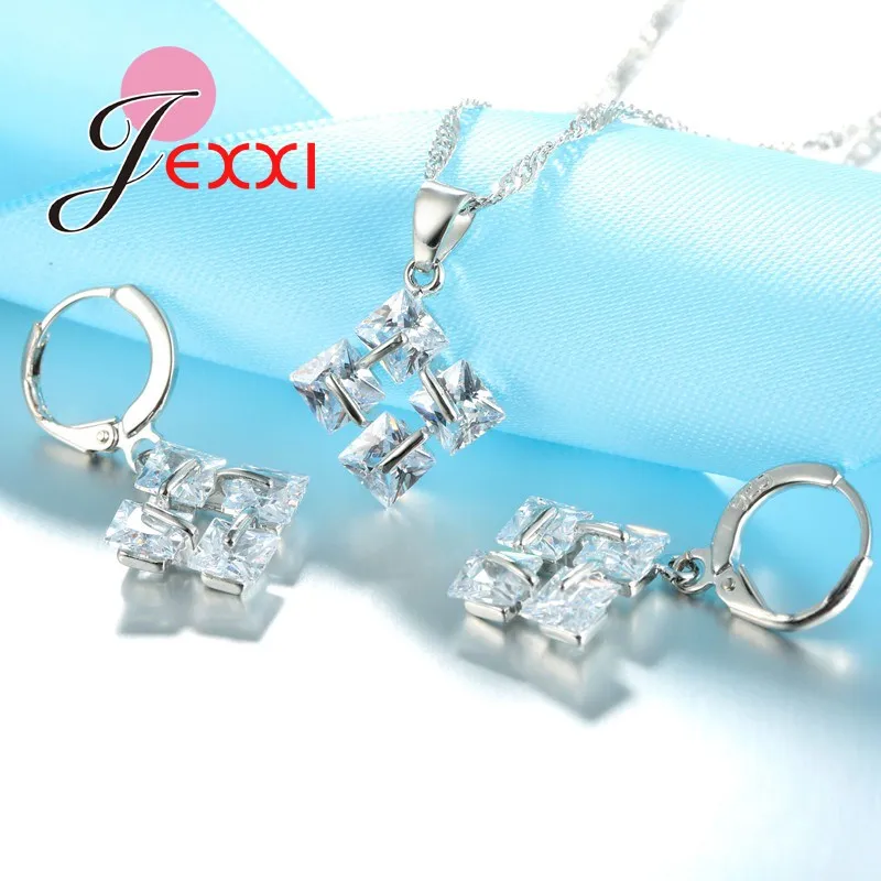 Женский комплект украшений из серебра 925 пробы с фианитами|jewelry prong settings|jewelry display