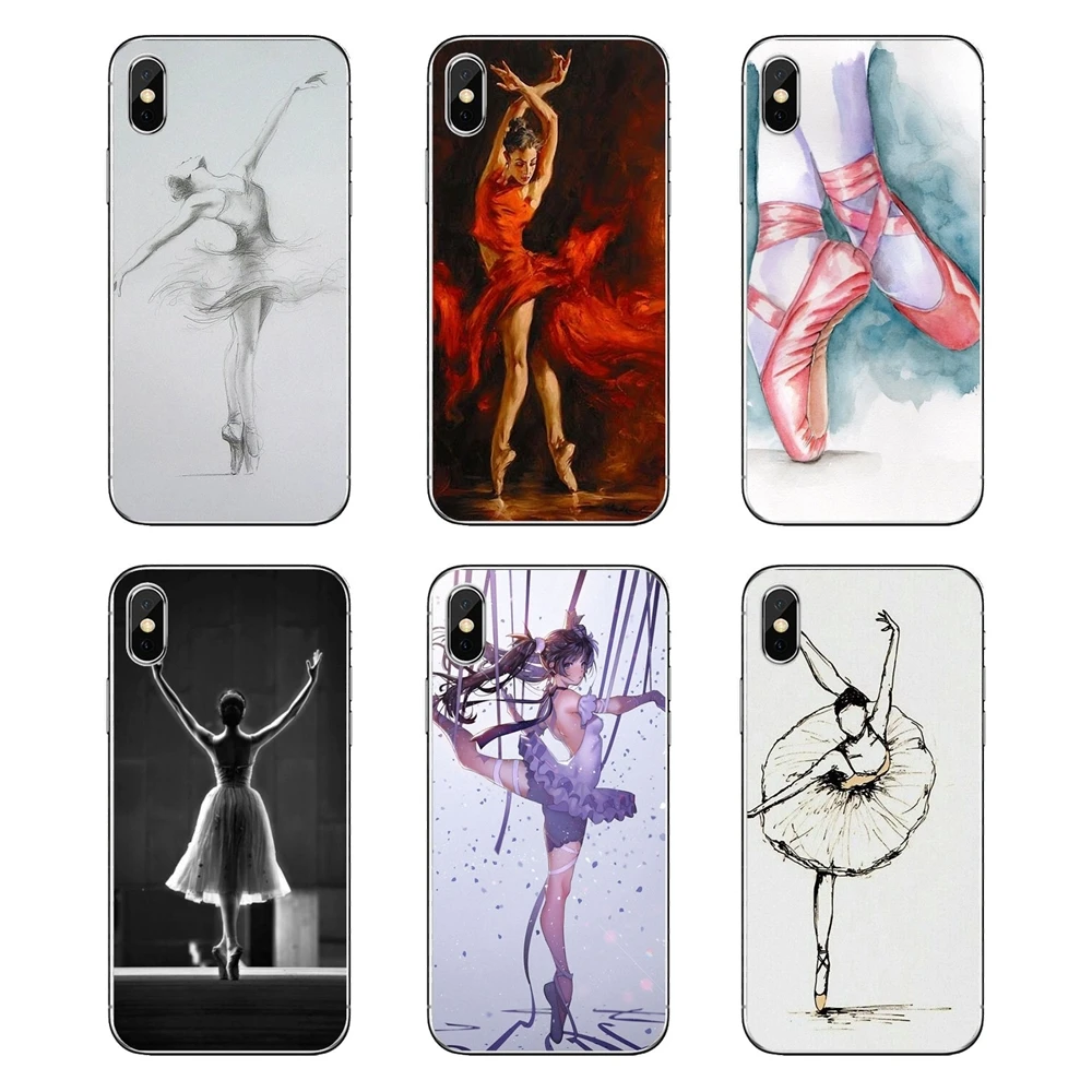 

TPU Skin Cover The Ballet Girl Sexy woman Dance Pattern Art For Huawei Honor 8 8C 8X 9 10 7A 7C Mate 10 20 Lite Pro P Smart Plus