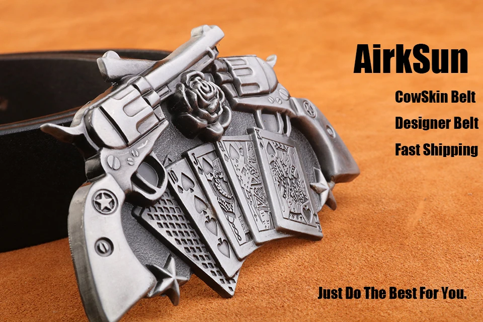 Playing cards buckle belts
