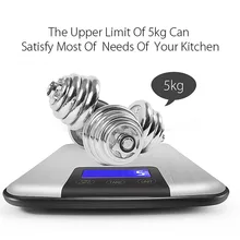 5 кг/15 кг 1 г тонкие цифровые весы из нержавеющей стали электронные Диетическая еда кухонные весы LKS99