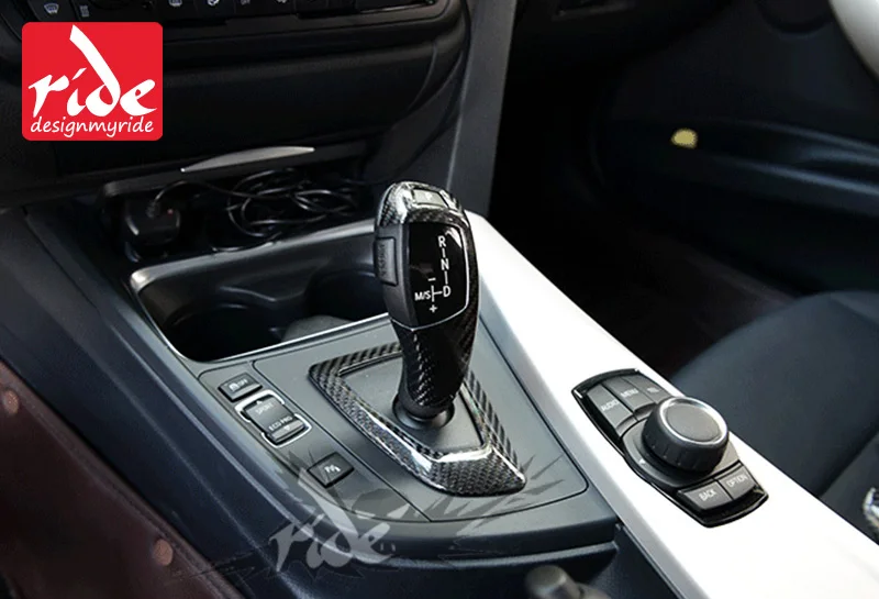Для BMW 7-серии высокого качества левым Карбон genneral Шестерни рукоятка рычага переключения крышка и объемного покрытия подкладке отделка + C