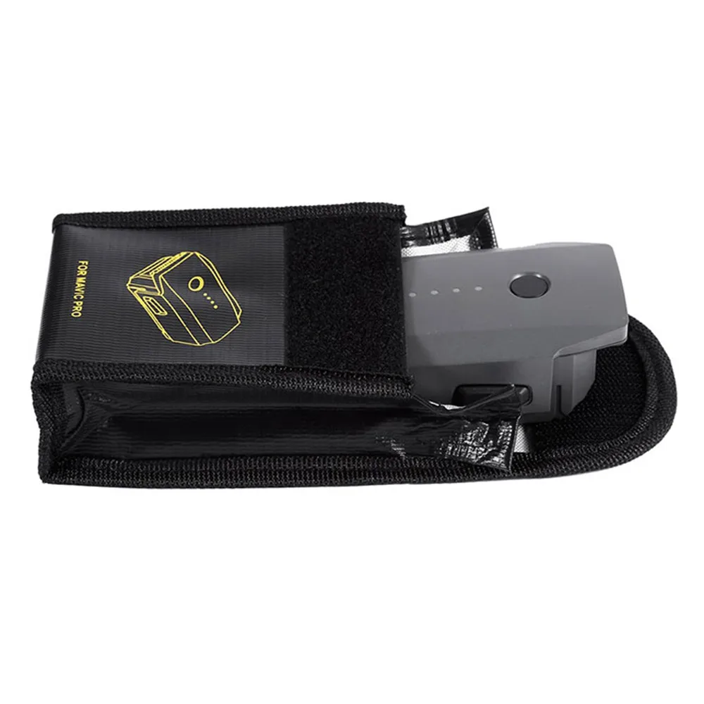 Lipo Battery Explosion-proof Safe Bag for DJI Mavic Pro Battery Fireproof Case Fiber Storage Box Protector-9