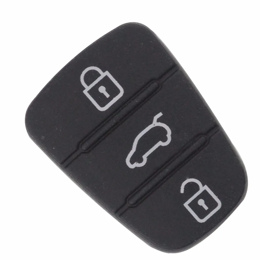 Discount jingyuqin New Replacement Rubber Pad 3 Buttons Flip Car Remote Key Shell For Hyundai I30 IX35 Kia K2 K5 Key Cover Case 8