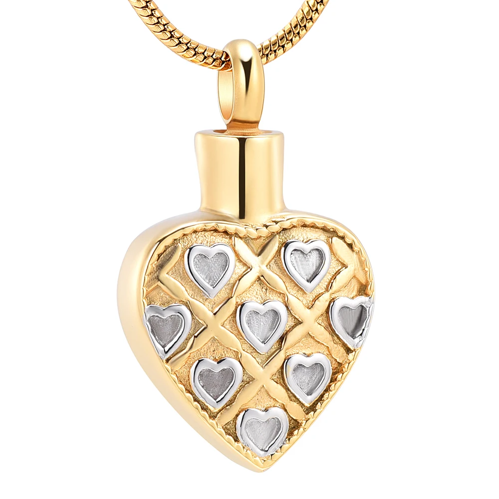 IJD12434 Personalized Heart Cremation Jewelry Pendant Keepsake Ashes