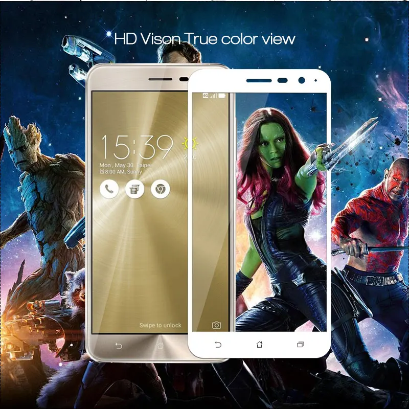 Для ASUS Zenfone 3 ZE520KL Защитная пленка для экрана полное покрытие закаленное стекло