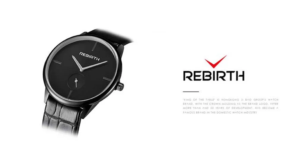 REBIRTH Relogio Masculino и Relogio Feminino Пара любовник для мужчин женщин наручные часы кожаный ремешок кварцевые наручные часы подарок