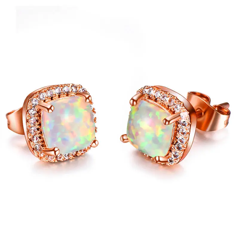 Rose White Opal