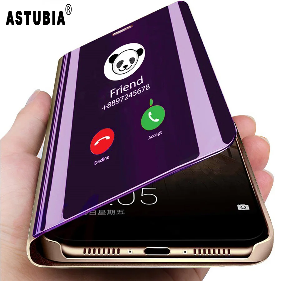

Case For Samsung S10 Plus Case For Samsung A30 A50 Case Original Smart Mirror Flip Cover For Samsung Galaxy S8 Plus A7 2018 A6